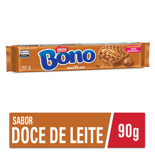 Biscoito Recheado Bono Doce de Leite PACK COM 5 x 90g