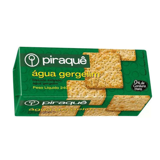 Biscoito Agua e Gergelim Piraque - 215g