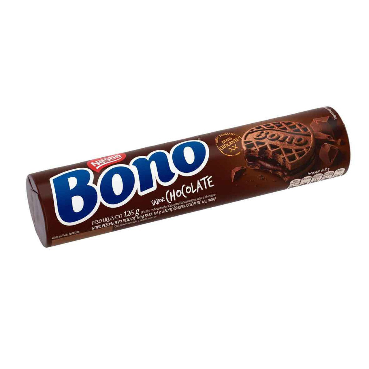 Biscoito Recheado Bono Chocolate 126g
