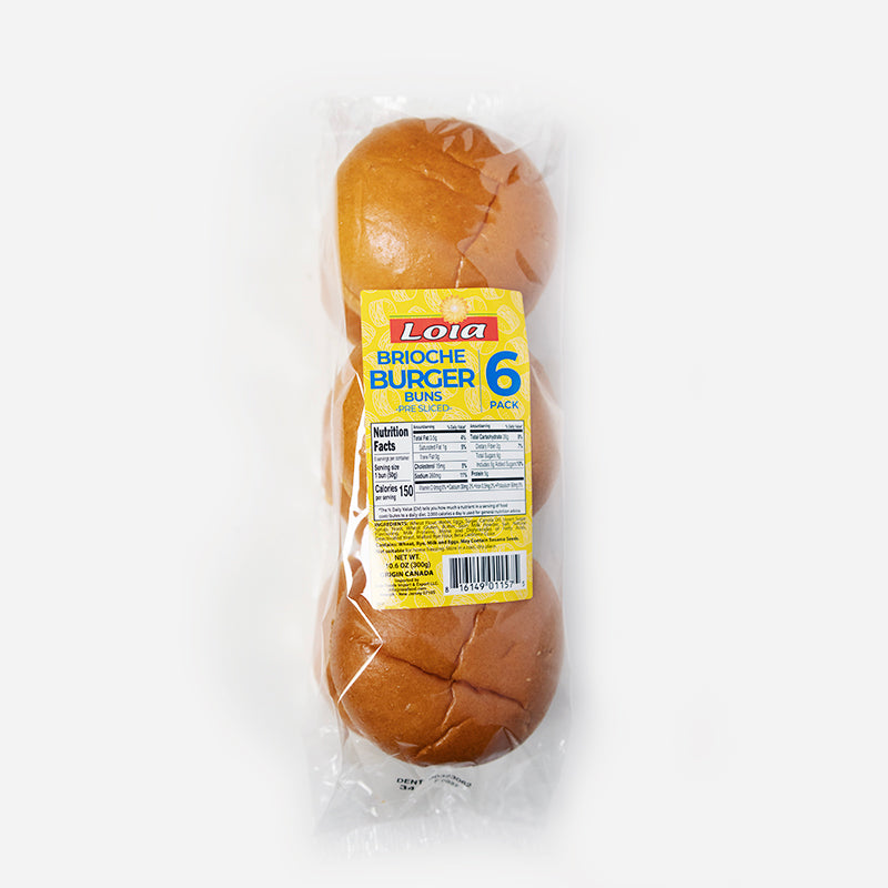 Pao de Hamburguer Brioche LOIA com 6 unidades