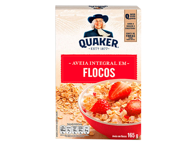 Aveia Integral em Flocos Quaker - 165g