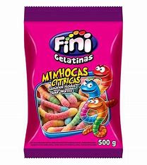 Fini Minhocas Citricas 10 pacotes de 35g- caixa 350g