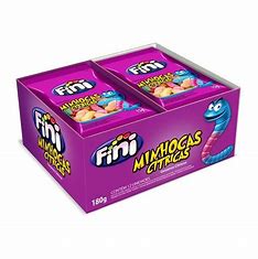 Fini Minhocas Citricas 10 pacotes de 35g- caixa 350g