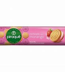 Biscoito Recheado de Morango Piraque - 160g