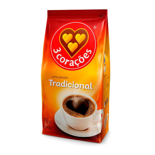 Coffee 3 Traditional Hearts 250g